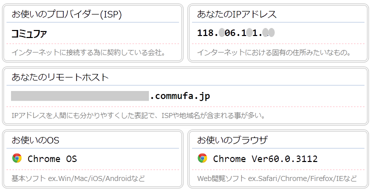ChromeOSからのアクセス(確認くん+画像)